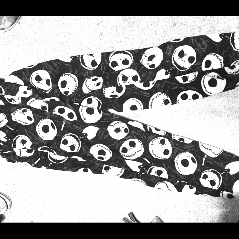 Jack skeleton pajama pants